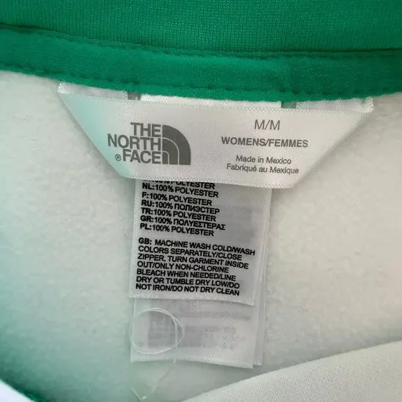 The North Face Womens Medium White and Green Hoodie Pullover - Picture 2 of 8
